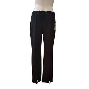 Michael Kors Black Women's Seam Split Hem Dress Pants